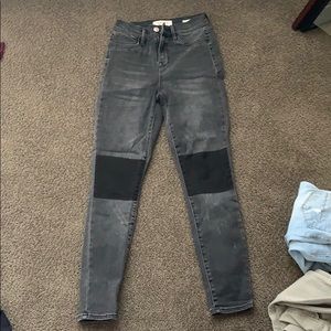 Black denim jeans